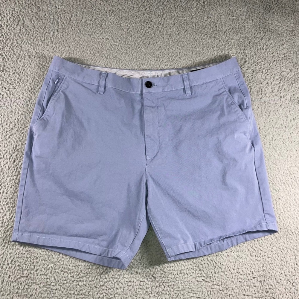 Bonobos Chino Shorts Men 40 Flat Front Casual Preppy Golf Nautical Blue 7''